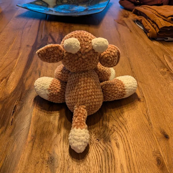 Amigurimi  little goat plushie.  Handmade crochet  6,5 inch - Picture 3 of 4